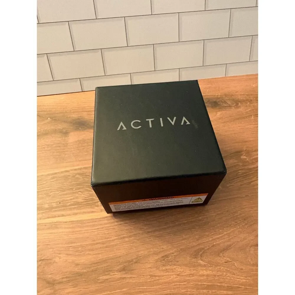 Activa Digital Essentials Unisex Watch 50mm Brown Tone Case Brown Band New